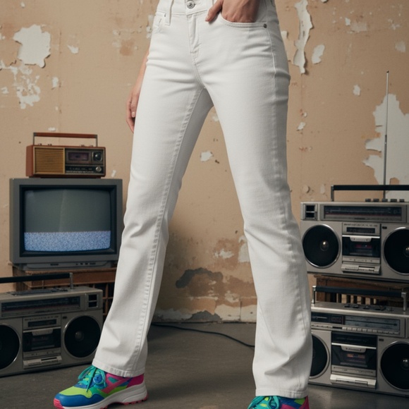 True Religion Joey Flap Pocket Bootcut White 31 - Picture 3 of 12